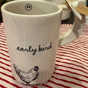 Rae Dunn White Early Bird Coffee Mug